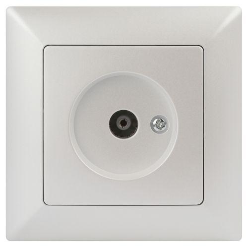 Розетка телевизионная одиночная TV СП Solo 4-301-06 IP20 перламутр Intro Б0053992