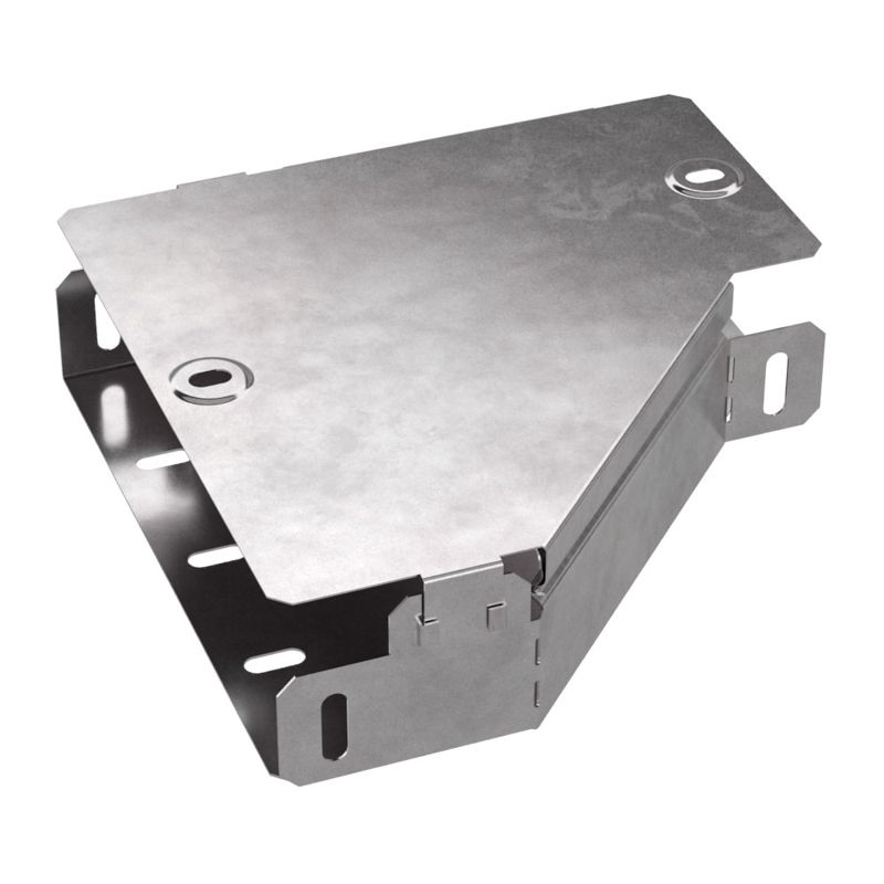 Переходник для лотка левый 200х100х50 с крышкой Стандарт Промрукав PR16.0489