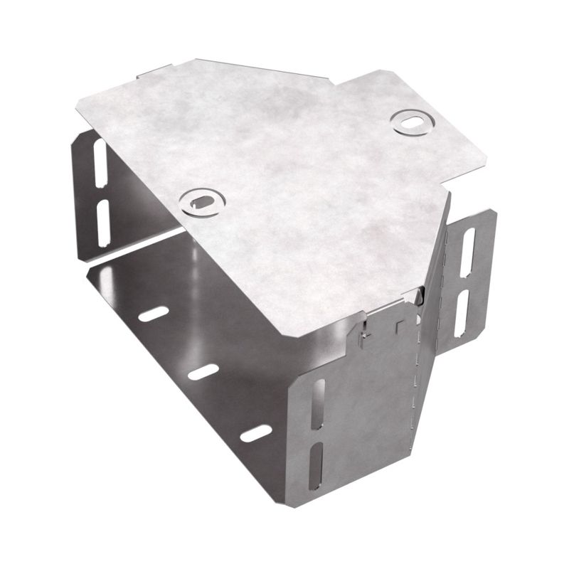 Переходник для лотка симметричный 200х100х100 с крышкой Стандарт Промрукав PR16.0475