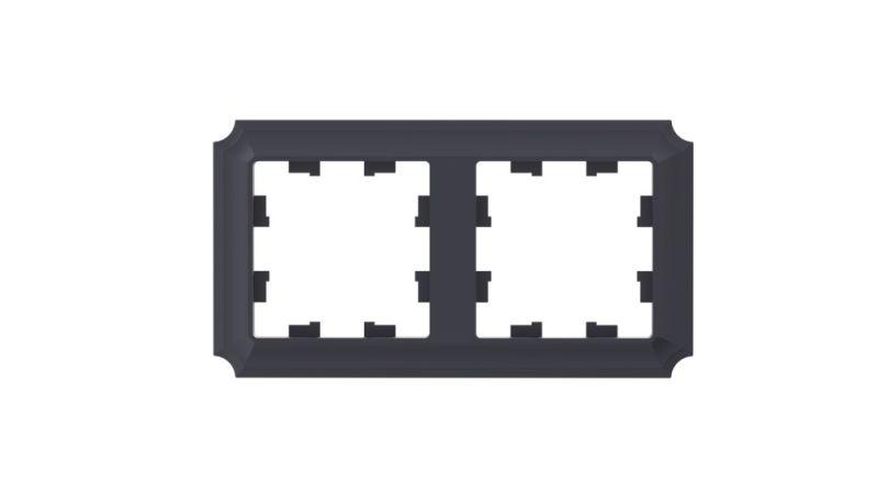 Рамка 2-м AtlasDesign Antique универс. карбон SE ATN101002