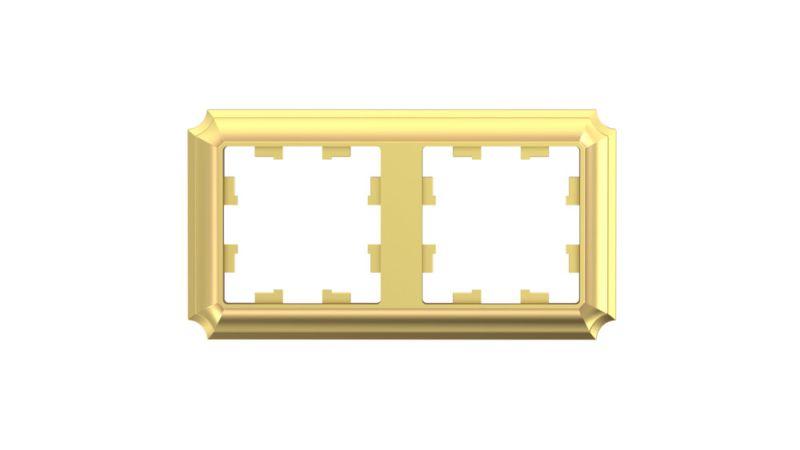 Рамка 2-м AtlasDesign Antique универс. зол. SE ATN101602