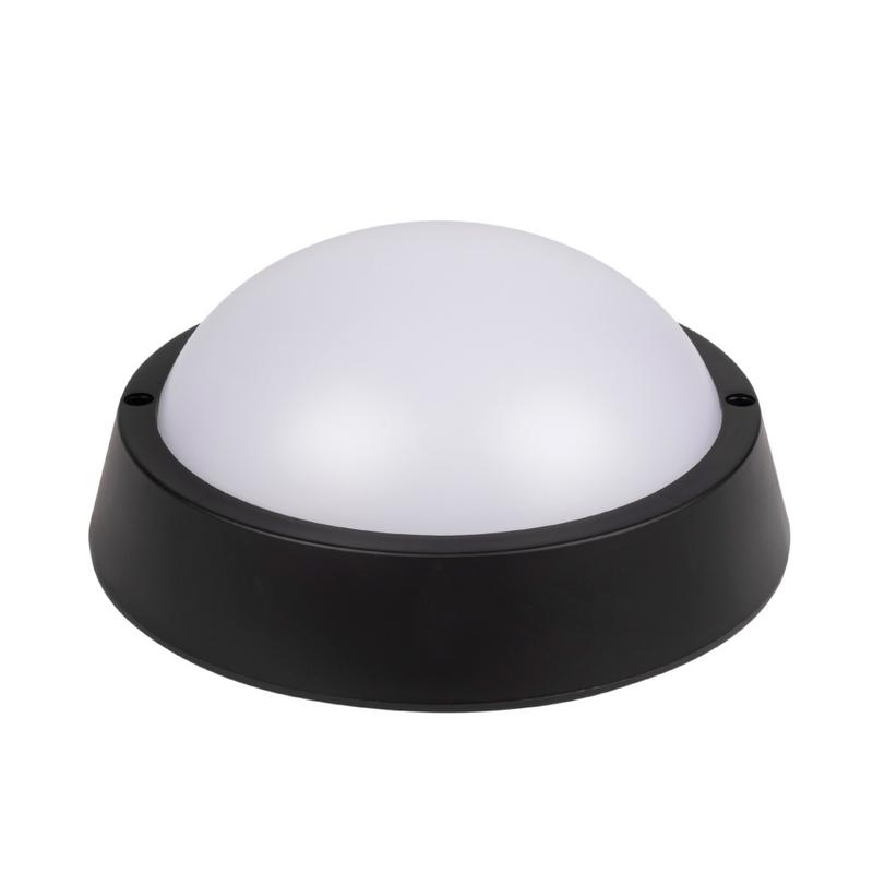 Светильник светодиодный "Банник" PBH-PC-RA 12Вт 4000К IP65 ЖКХ ДБП пылевлагозащ. black черн. JazzWay 5048393