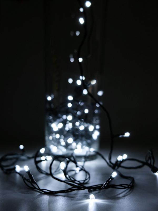 Гирлянда AC-G02-80W 80LED 8.8м 8реж. 220В бел. ФАZА 5047716