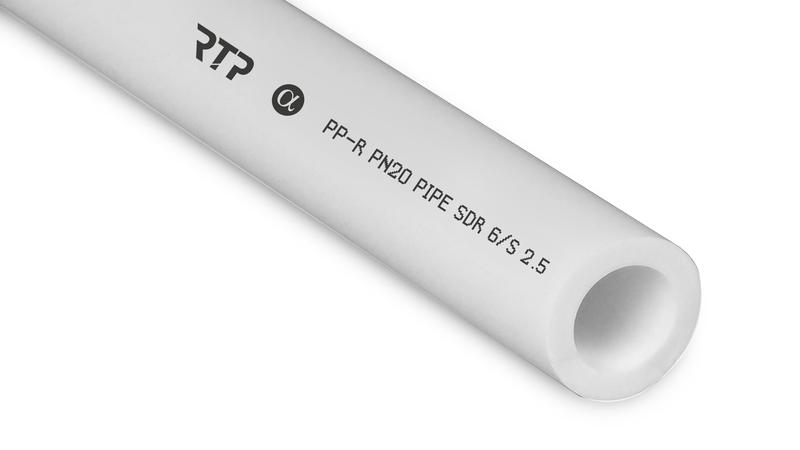 Труба PPR 140х23.3 PN20 бел. (дл.4м) RTP 15666