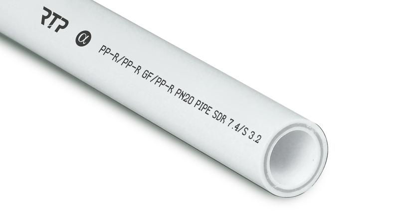 Труба PPR 160х21.9 PN20 стекловолокно бел. (дл.4м) RTP 15673