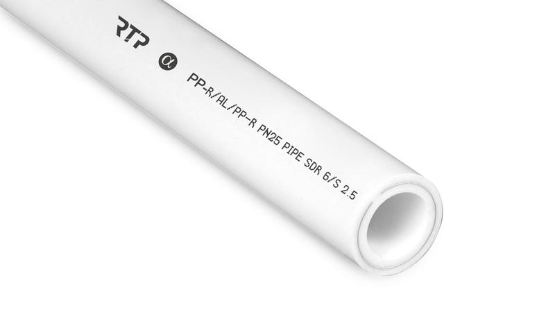Труба PPR 90х15 PN25 армир. алюм. бел. (дл.4м) RTP 32817