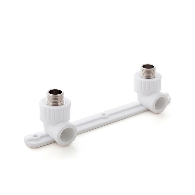 Угольник комбинированный под смеситель PPR наружн. резьба 25х1/2 бел. RTP 10704