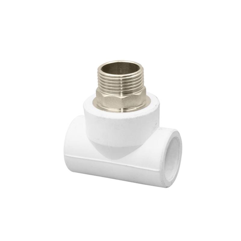 Тройник комбинированный под ключ PPR наружн. резьба 50х1 1/2 бел. RTP 10761