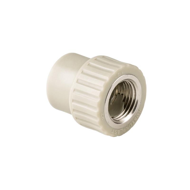 Муфта комбинированная PPR внутр. резьба 25х3/4 сер. RTP 10936