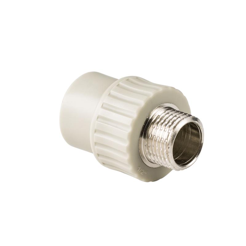 Муфта комбинированная PPR наружн. резьба 32х1 сер. RTP 10946