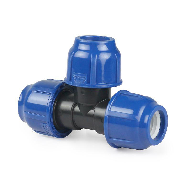 Тройник компрессионный PN16 d50 для ПЭ труб RTP 11593