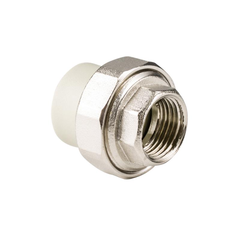 Муфта комбинированная разъемная "Американка" PPR внутр. резьба 25х1 сер. RTP 15801