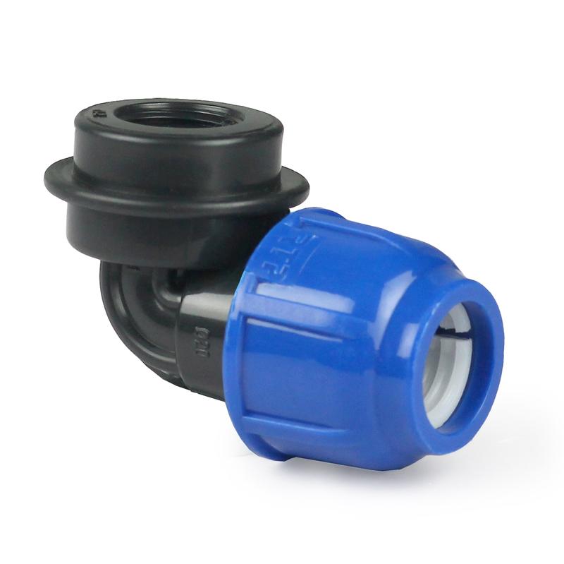 Отвод компрессионный внутр. резьба PN16 d50х1дюйм для ПЭ труб RTP 18594