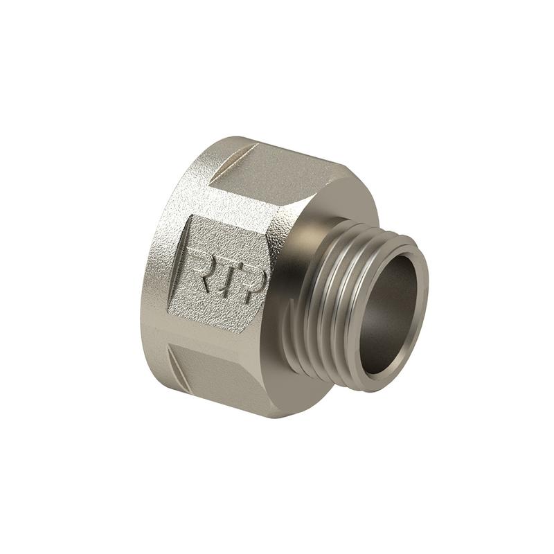 Переходник латунь внутр./наружн. резьба 1 1/4х3/4дюйм никель RTP 25118