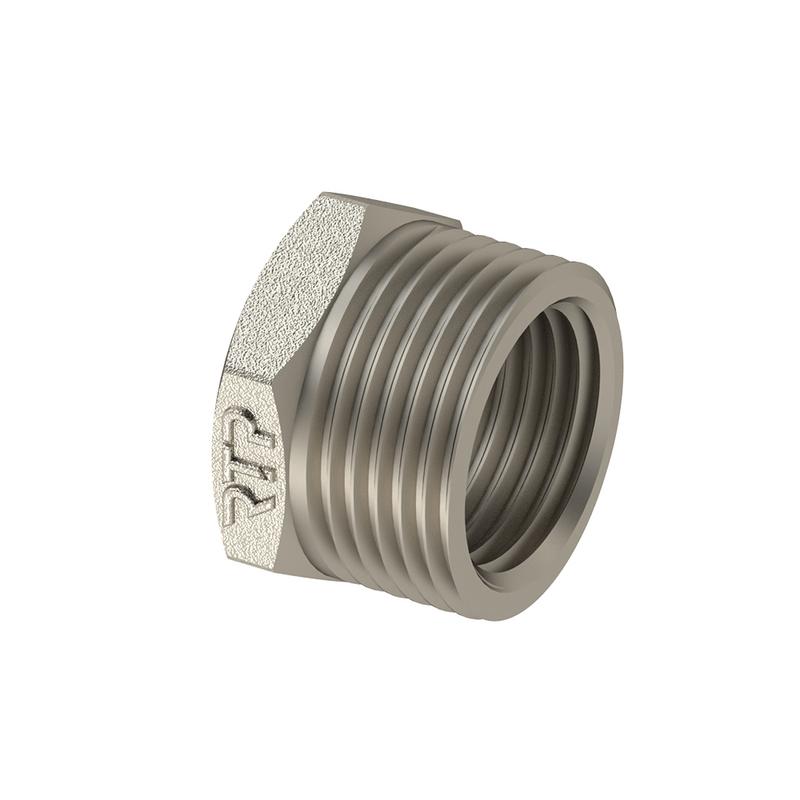 Футорка латунь внутр./наружн. резьба 1 1/4х1/2дюйм никель RTP 25125