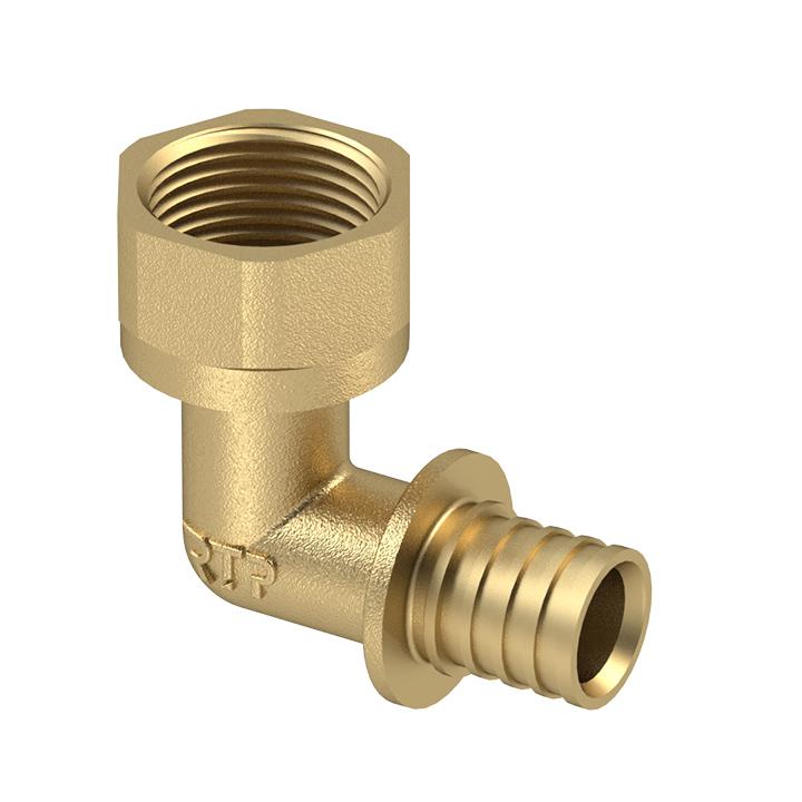 Угольник аксиальный латунь внутр. резьба 25х1дюйм желт. RTP 28392