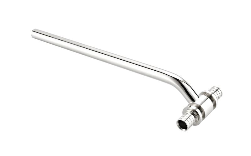 Трубка приборная Т-образная аксиальная латунь 16х500х16 хром. RTP 29390