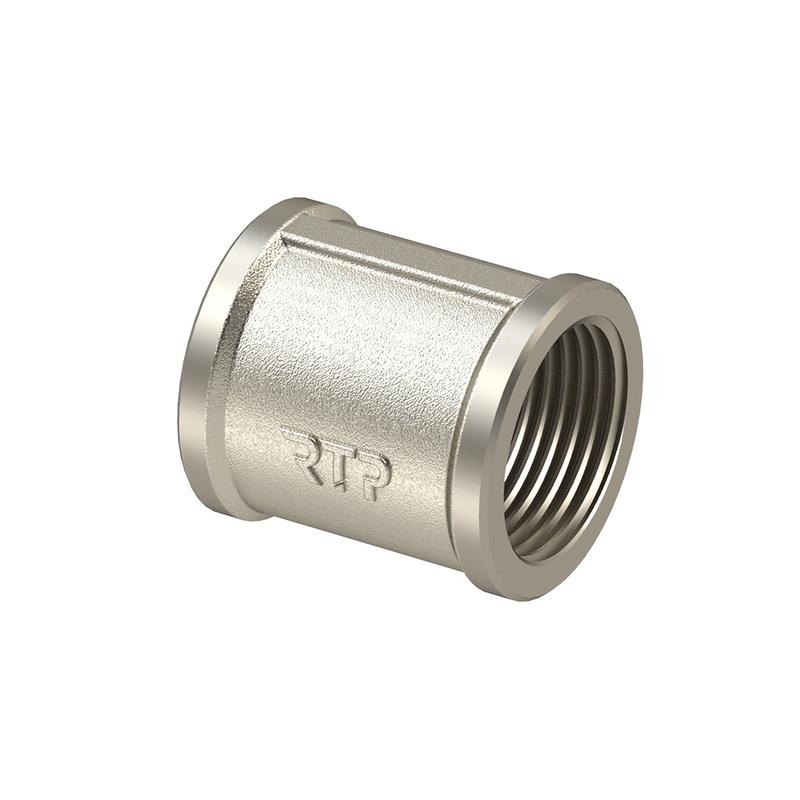 Муфта соединительная латунь внутр. резьба 2дюйм никель RTP 31551