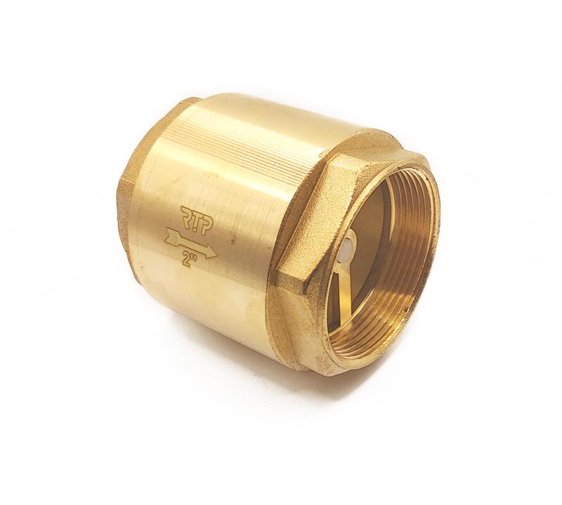 Клапан обратный латунь внутр./внутр. резьба 1 1/2дюйм PN25 желт. RTP 31615