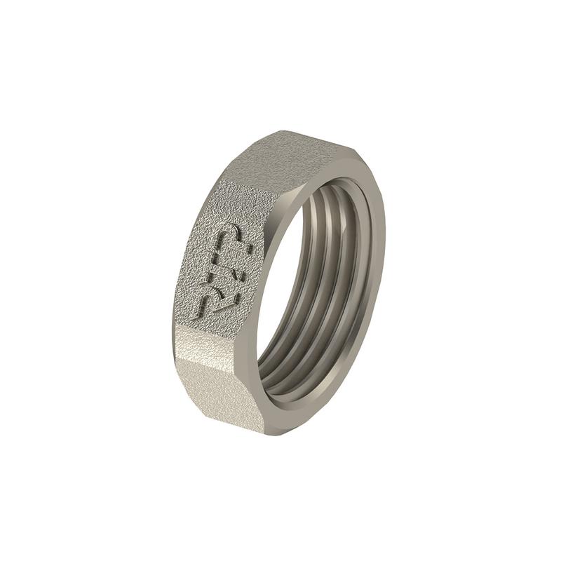 Контргайка латунь 2дюйм никель RTP 31629