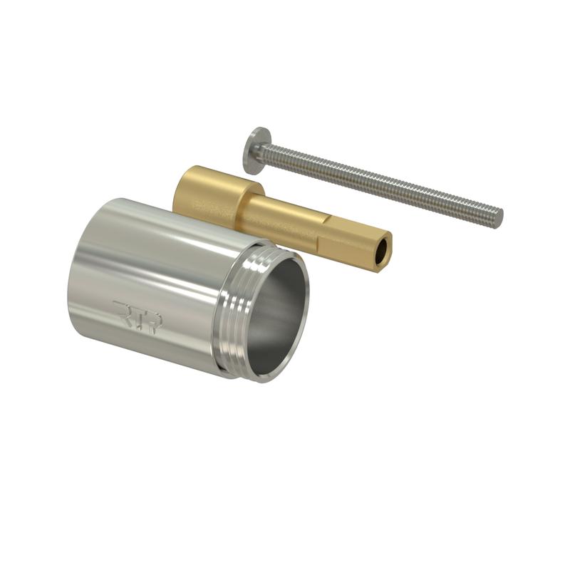 Удлинитель для запорного вентиля латунь 1/2дюйм L30 хром. RTP 33721