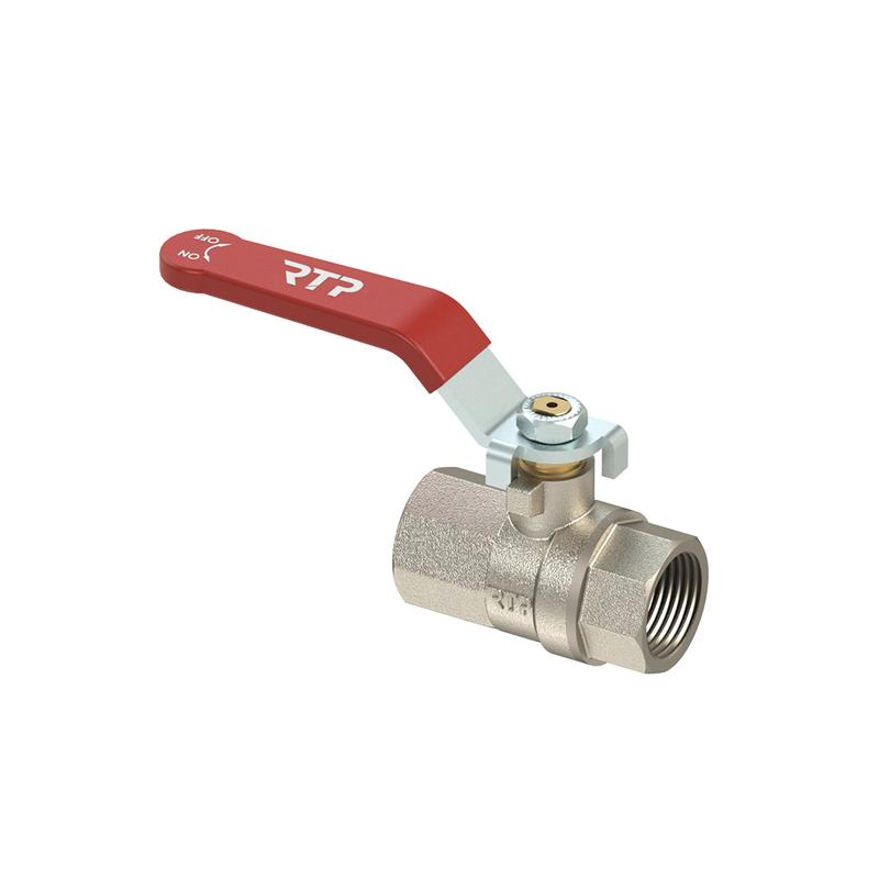 Кран шаровой ручка рычаг латунь внутр./внутр. резьба 2дюйм PN25 никель RTP 34651