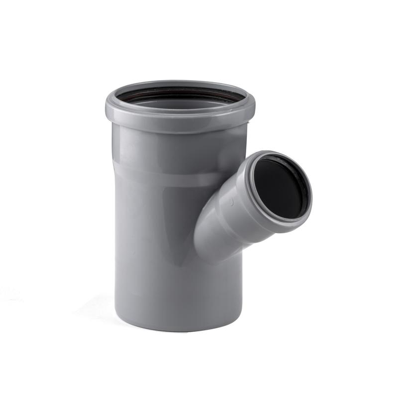 Тройник ВК ПП 110/50х67 S сер. RTP 36314