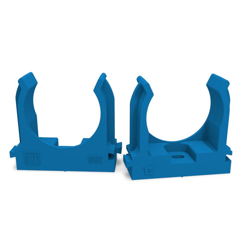 Держатель для труб (клипса) d32мм для монтажн. пистолета син. Промрукав PR13.0146