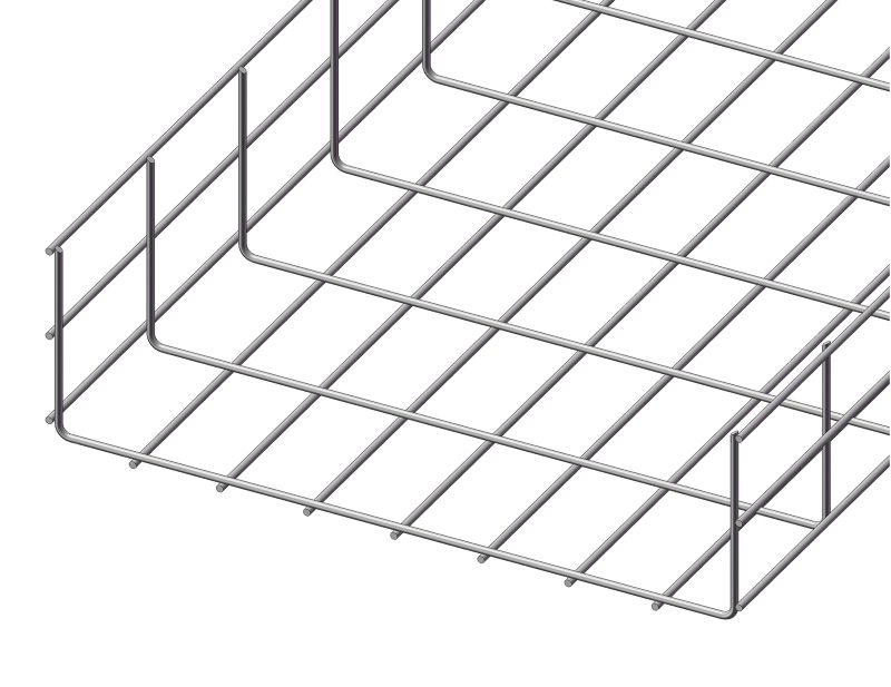 Лоток проволочный 500х100 L3000 сталь 4мм Промрукав PR08.4080