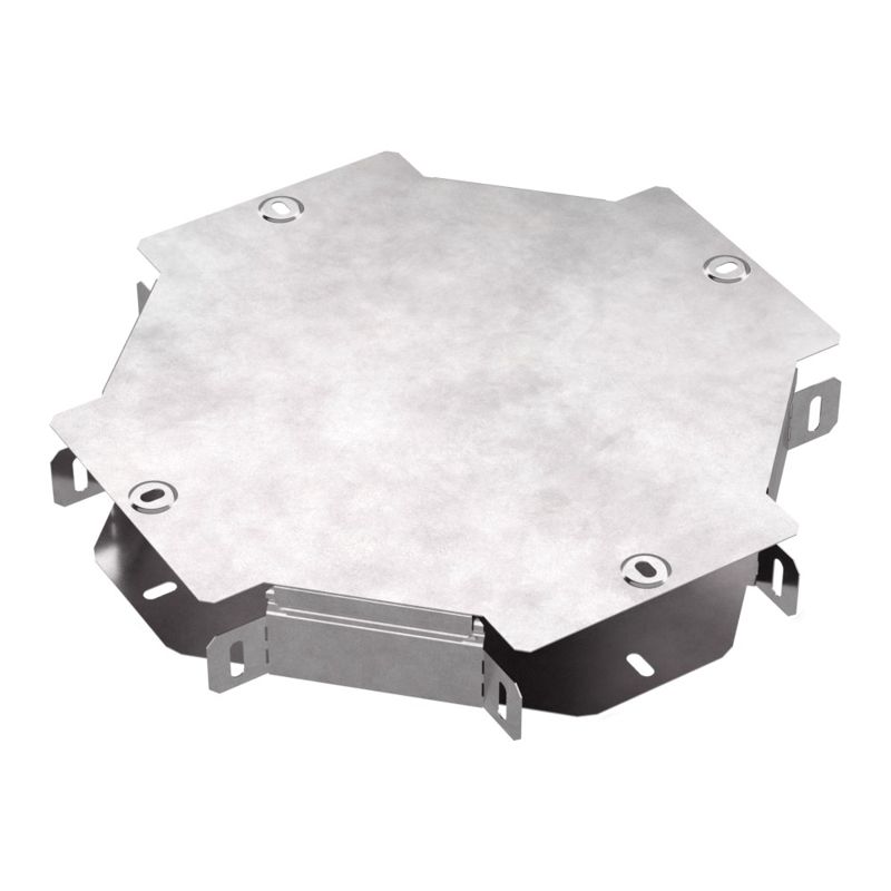 Ответвитель для лотка Х-образ. 150х50 с крышкой Стандарт Промрукав PR16.0459