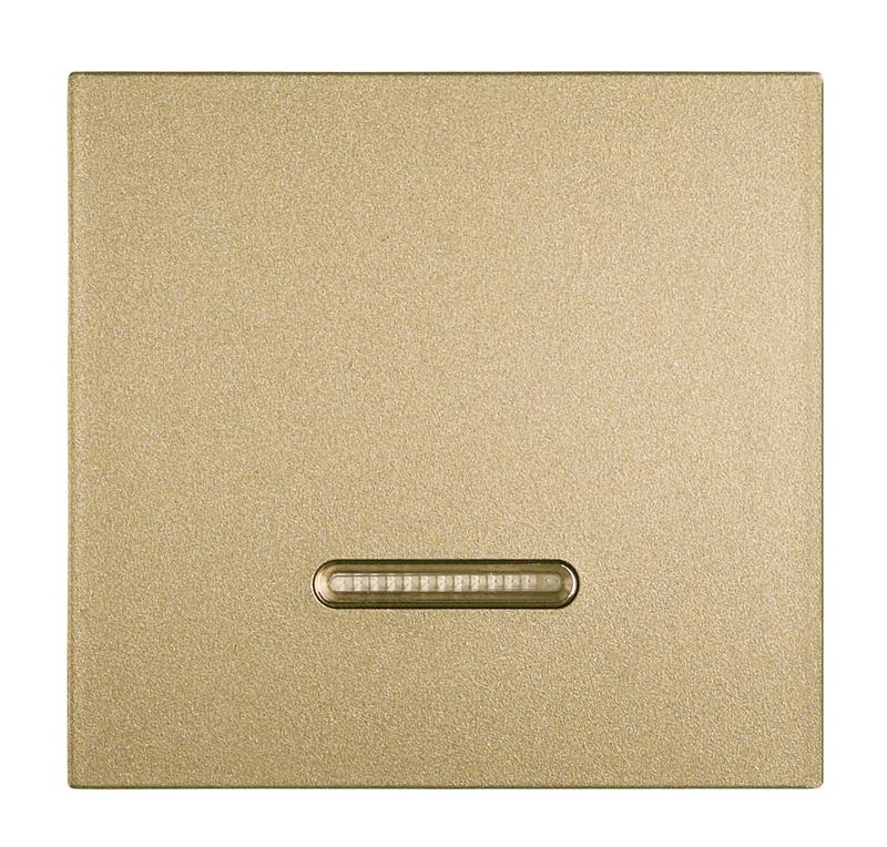 Клавиша выключателя 1-кл. с подсветкой латунь Cellia Makel 2257717