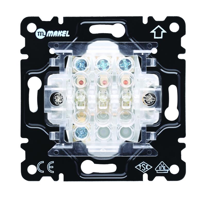 Выключатель 3-кл. 1 вход 3 выхода Cellia механизм Makel 2200013