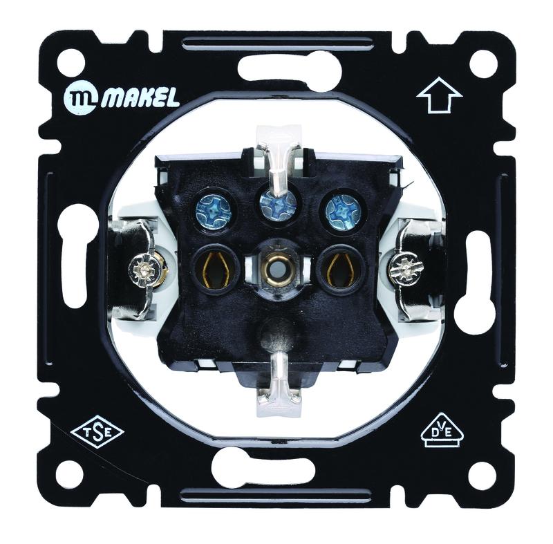 Розетка Cellia с заземл. механизм Makel 2200402