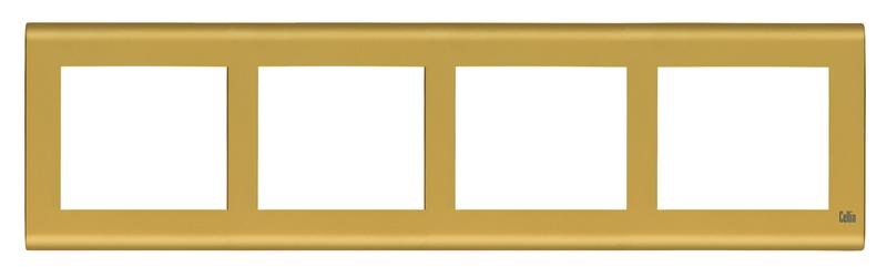 Рамка 4-м горизонт. матов. зол. Cellia Makel 2346704