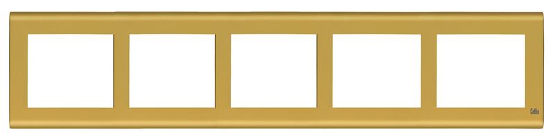 Рамка 5-м горизонт. матов. зол. Cellia Makel 2346705