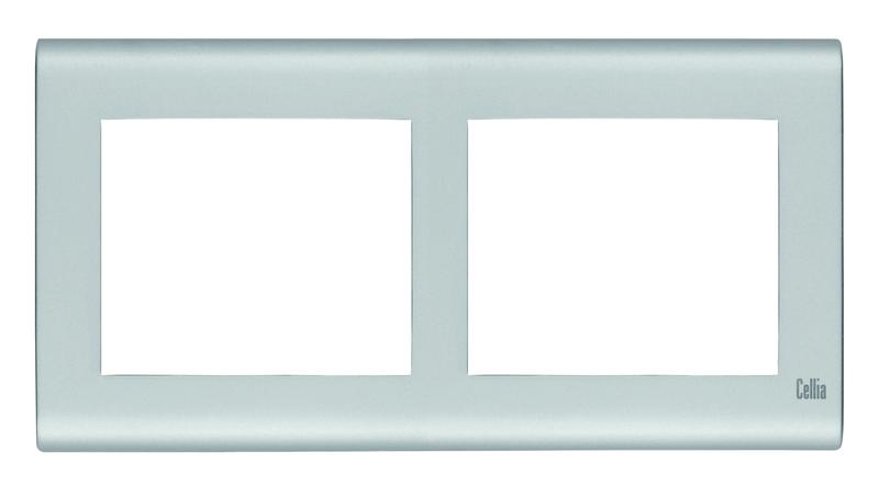 Рамка 2-м горизонт. матов. хром Cellia Makel 2348702