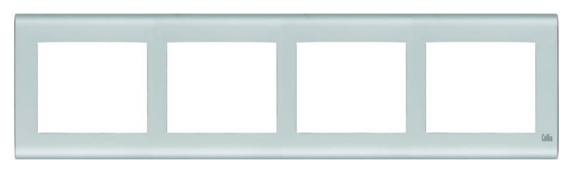 Рамка 4-м горизонт. матов. хром Cellia Makel 2348704