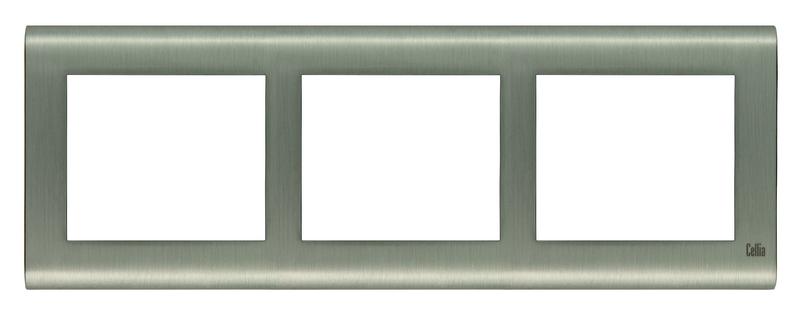 Рамка 3-м горизонт. сатин Cellia Makel 2349703