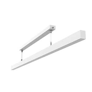 Светильник светодиодный Qubo-line 1510х30х40 30Вт 3000К подвесной рассеив. опал RAL9003 бел. муар VARTON V1-R0-00127-30000-4003030