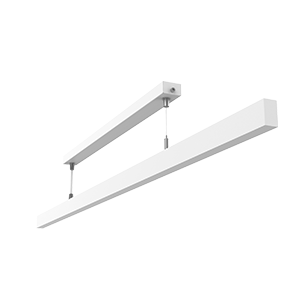 Светильник светодиодный Qubo-line 1010х20х40 20Вт 3000К подвесной рассеив. опал RAL9003 бел. муар VARTON V1-R0-00225-30000-4002030