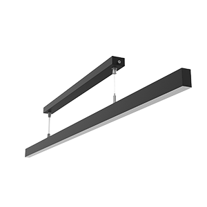 Светильник светодиодный Qubo-line 1260х20х40 35Вт 3000К подвесной рассеив. опал диммер DALI RAL9005 черн. муар VARTON V1-R0-90226-30D01-4003530