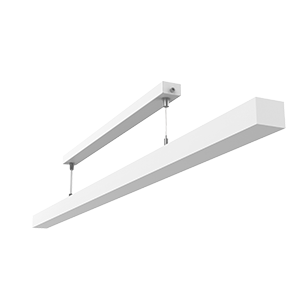 Светильник светодиодный Qubo-line 1510х50х40 30Вт 4000К подвесной рассеив. опал RAL9003 бел. муар VARTON V1-R0-00237-30000-4003040