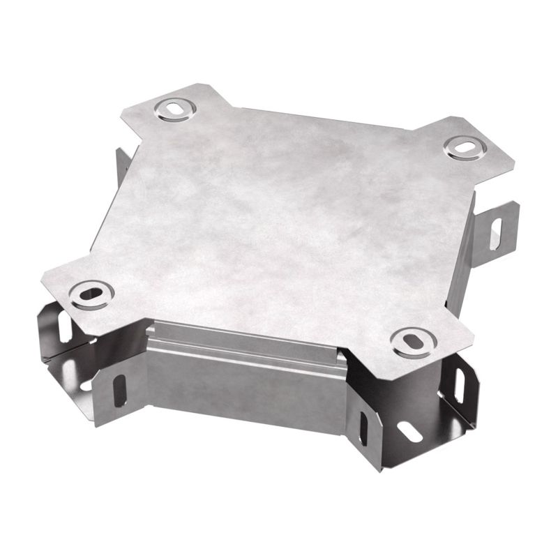 Ответвитель для лотка Х-образный 50х50 с крышкой Стандарт Промрукав PR16.0573