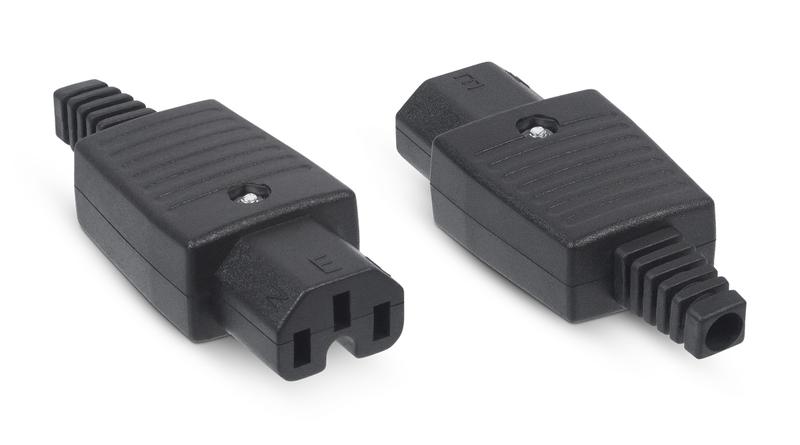 Вилка С13 разборная IEC-320-C13 10А 250В черн. Cabeus 9646c