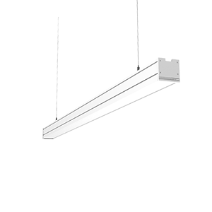 Светильник светодиодный Mercury Pro 21Вт 3000К 1507х65х65 IP54 подвесной аварийный автономный постоянного действия рассеив. опал RAL9003 бел. муар с декоративным проводом 2м и комплектом подвесов 2м VARTON V1-R0-00258-30A00-5402130