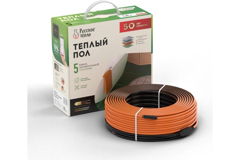 Комплект "Теплый пол" (кабель) РТ-1370-66.0 Русское Тепло 2285249
