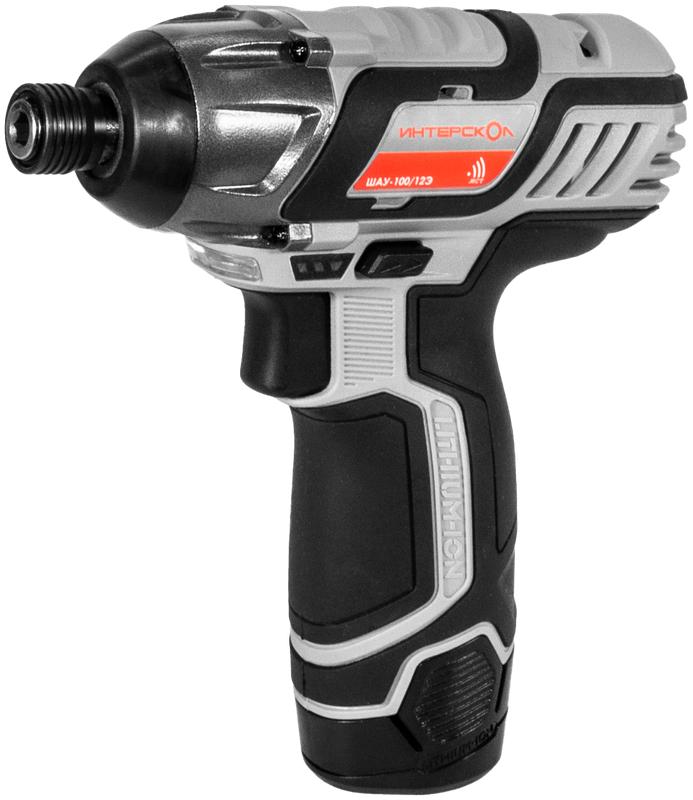 Шуруповерт ударный аккумуляторный ШАУ-100/12Э (без аккум. и ЗУ) ИНТЕРСКОЛ 808.0.0.70