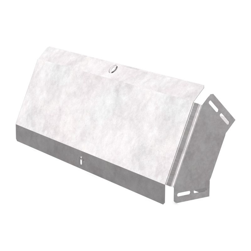 Угол для лотка вертикальный внешний 45град. 600х100 с крышкой Стандарт Промрукав PR16.0582