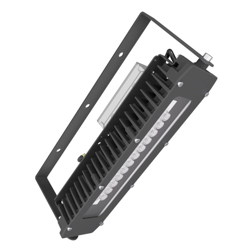 Прожектор светодиодный LAD LED R700-1-PC-120-750-D48-100L1 ST 100Вт IP67 5000К 230В CRI70 КСС типа "Д" крепление на лире ЛАДзавод LADR71PCLS750D48100L1ST