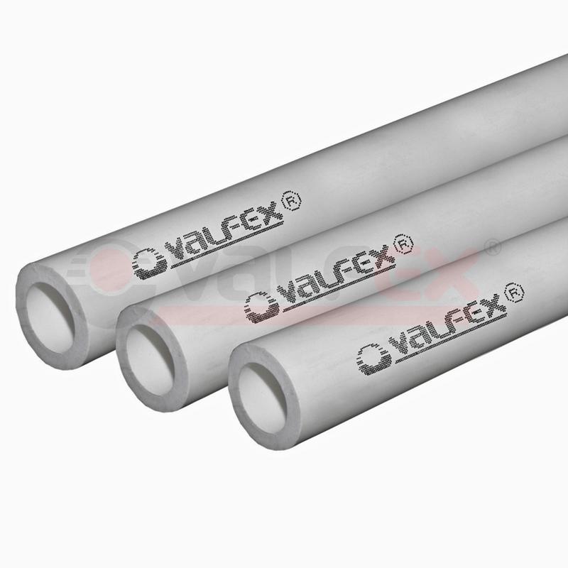 Труба SDR 11 PN 10 ф50х4.6мм (24) 4м сер. VALFEX 10103050Г